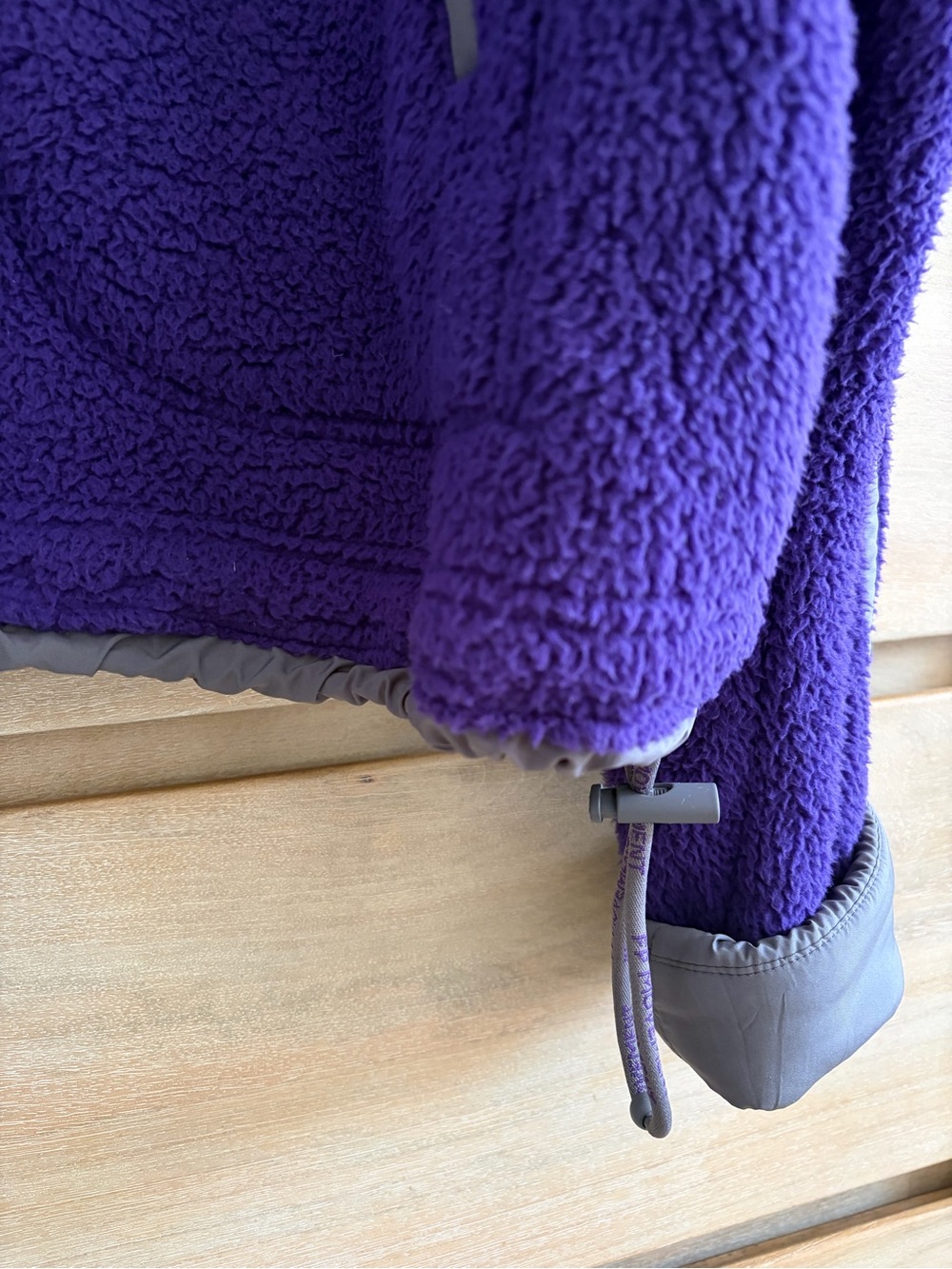 NWOT Free People Mountain High 1/2 Zip Fleece in Dark Amethyst Purple - Picture 6 of 12